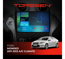 Штатная магнитола Torssen 2K Ford Mondeo 11-13 A/C climate black FL10 4+64Gb 4G Carplay DSP