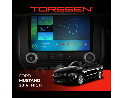 Штатная магнитола Torssen 2K Ford Mustang 2014- High 4 кнопки FL9 4+64Gb 4G Carplay DSP