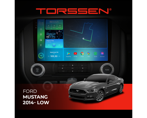 Штатная магнитола Torssen 2K Ford Mustang 2014- low FL9 4+64Gb 4G Carplay DSP