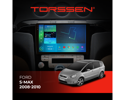 Штатная магнитола Torssen 2K Ford S-max 08-10 F9332 4G Carplay DSP