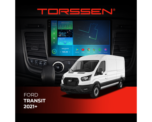 Штатна магнітола 2K Torssen Ford Transit 2021+ FL9 4+64Gb 4G Carplay DSP