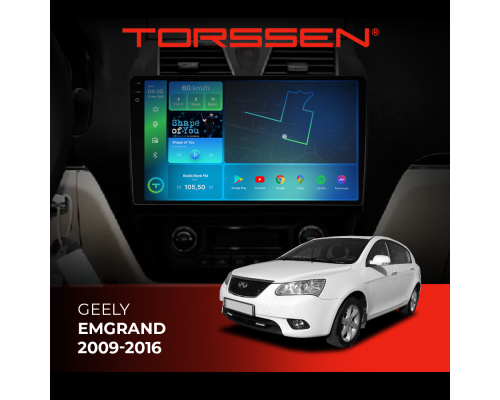 Штатная магнитола Torssen 2K Geely Emgrand 2009-2016 F9332 4G Carplay DSP