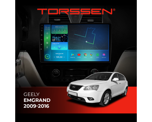 Штатная магнитола Torssen Geely Emgrand 09-16 F9464 4G Carplay DSP