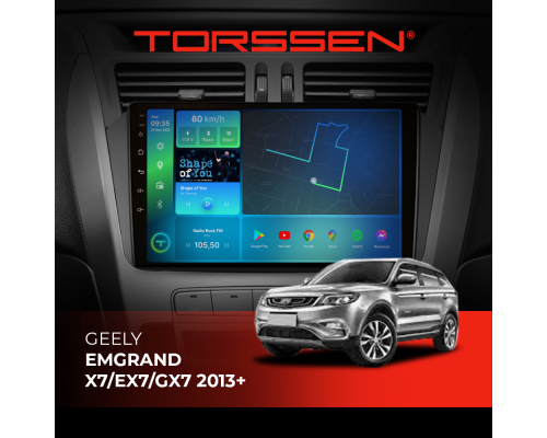 Штатная магнитола Torssen Geely Emgrand X7/EX7/GX7 2013+ F96128 4G Carplay DSP