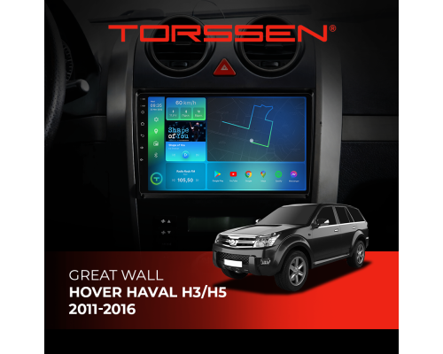 Штатная магнитола Torssen Great Wall Hover Haval H3/H5 2011-2016 F96128 4G Carplay DSP