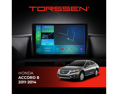 Штатная магнитола Torssen 2K Honda Accord 8 11-14- FL10 4+64Gb 4G Carplay DSP