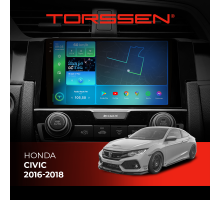 Штатная магнитола Torssen 2K Honda Civic 16-18 FL9 4+64Gb 4G Carplay DSP