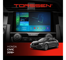 Штатная магнитола Torssen 2K Honda Civic 18+ FL9 4+64Gb 4G Carplay DSP