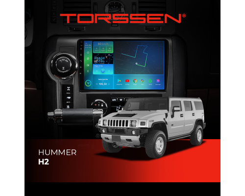 Штатная магнитола Torssen Hummer H2 F96128 4G Carplay DSP