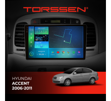 Штатная магнитола Torssen 2K Hyundai Accent 2006-2011 FL9 4+64Gb 4G Carplay DSP