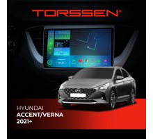 Штатная магнитола Torssen 2K Hyundai Accent/Verna 2021+ FL9 4+64Gb 4G Carplay DSP