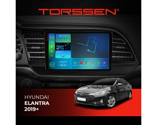 Штатная магнитола Torssen 2K Hyundai Elantra 19+ FL9 4+64Gb 4G Carplay DSP