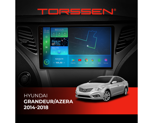 Штатная магнитола Torssen Hyundai Grandeur/Azera 2014-2018 F96128 4G Carplay DSP