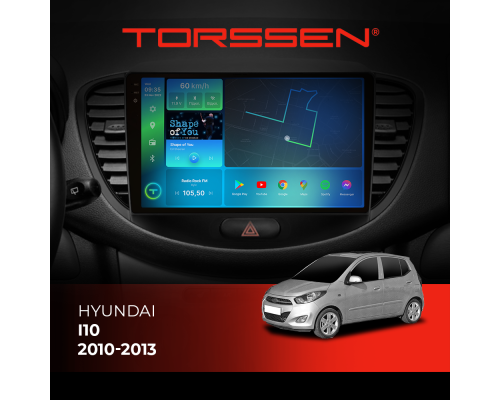 Штатная магнитола Torssen 2K Hyundai I10 2010-2013 FL9 4+64Gb 4G Carplay DSP