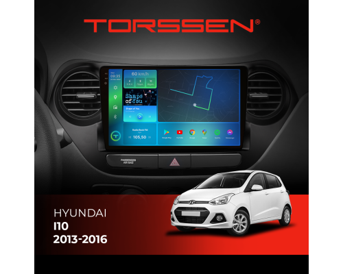 Штатная магнитола Torssen 2K Hyundai I10 2013-2016 FL9 4+64Gb 4G Carplay DSP