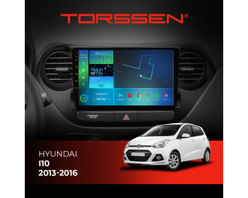 Штатная магнитола Torssen Hyundai I10 2013-2016 F96128 4G Carplay DSP