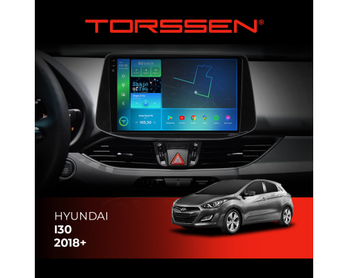 Штатная магнитола Torssen 2K Hyundai I30 18+ FL9 4+64Gb 4G Carplay DSP