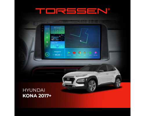 Штатная магнитола Torssen 2K Hyundai Kona 17+ FL10 4+64Gb 4G Carplay DSP