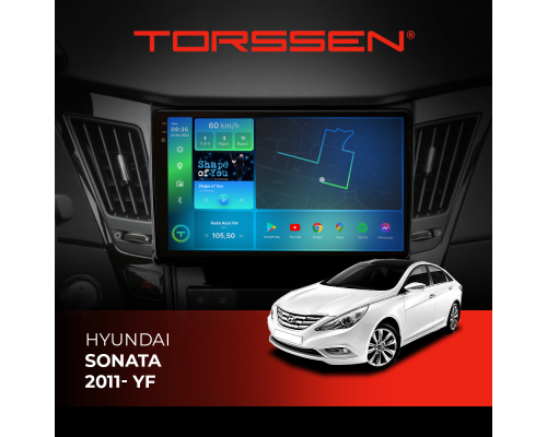 Штатная магнитола Torssen 2K Hyundai Sonata 11- YF FL9 4+64Gb 4G Carplay DSP