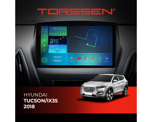 Штатная магнитола Torssen 2K Hyundai Tucson/IX35 18- FL9 4+64Gb 4G Carplay DSP