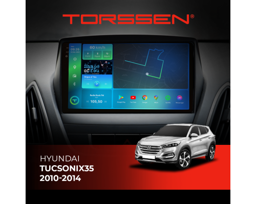 Штатная магнитола Torssen 2K Hyundai Tucson/IX35 2010-2014  FL9 4+64Gb 4G Carplay DSP