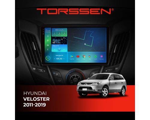 Штатная магнитола Torssen 2K Hyundai Veloster 11-19 FL9 4+64Gb 4G Carplay DSP