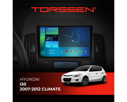 Штатная магнитола Torssen 2K Hyundai i30 2007-2012 climate FL9 4+64Gb 4G Carplay DSP