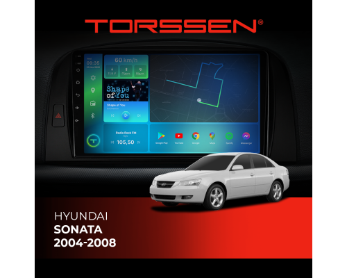 Штатная магнитола Torssen Hyundai Sonata 2004-2008 F9464 4G Carplay DSP