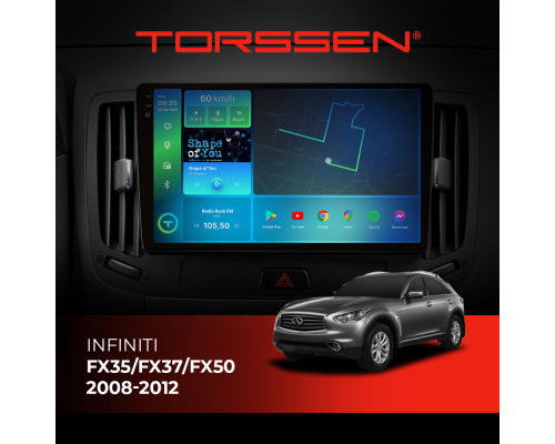 Штатна магнітола Torssen 2K DTS Infinity FX35/FX37/FX50 2008-2012 F9432 4G Carplay DSP