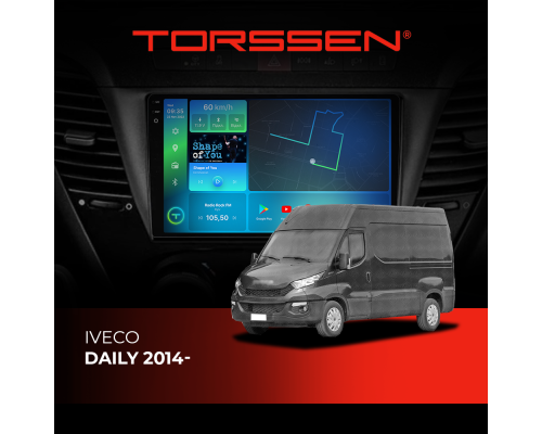 Штатная магнитола Torssen 2K Iveco Daily 2014- FL9 4+64Gb 4G Carplay DSP