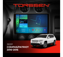 Штатна магнітола Torssen 2K DTS Jeep Compas/Patriot 10-16 F10432 4G Carplay DSP