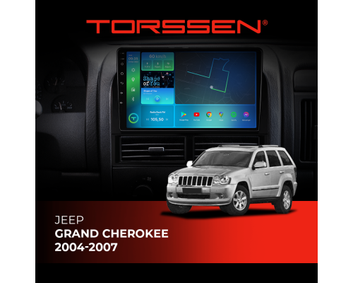 Штатная магнитола Torssen Jeep Grand Cherokee 04-07 F96128 4G Carplay DSP