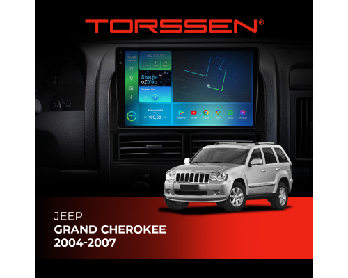 Штатна магнітола Torssen 2K DTS Jeep Grand Cherokee 04-07 F9432 4G Carplay DSP