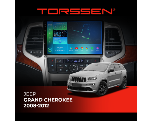 Штатная магнитола Torssen Jeep Grand Cherokee 08-12 F9464 4G Carplay DSP