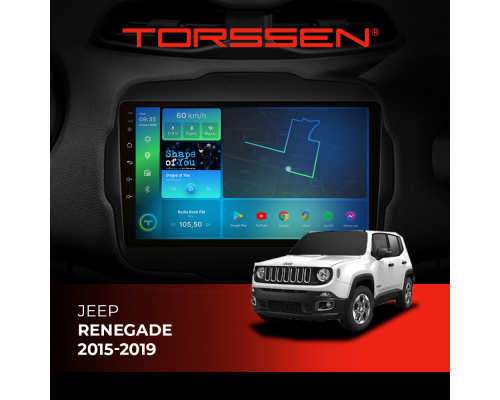 Штатная магнитола TORSSEN Jeep Renegade 15-19 F9464 4G