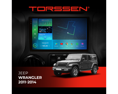 Штатная магнитола Torssen 2K Jeep Wrangler 11-14 F9464 4G Carplay DSP