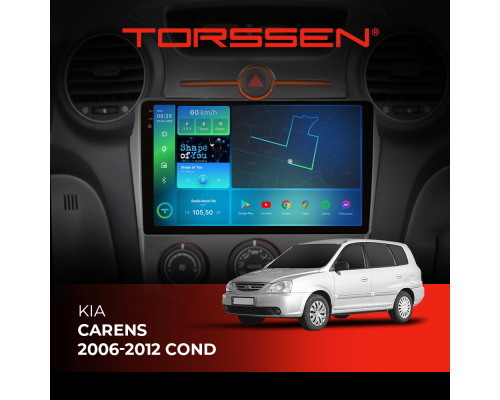 Штатная магнитола Torssen 2K Kia Carens 2006-2012 cond F9464 4G Carplay DSP