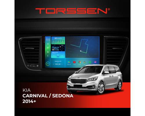 Штатна магнітола Torssen 2K DTS Kia Carnival / Sedona 2014+ F9432 4G Carplay DSP