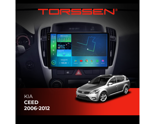 Штатная магнитола Torssen 2K Kia Ceed 06-12 F9464 4G Carplay DSP