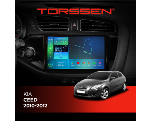 Штатная магнитола Torssen 2K Kia Ceed 10-12 F9464 4G Carplay DSP