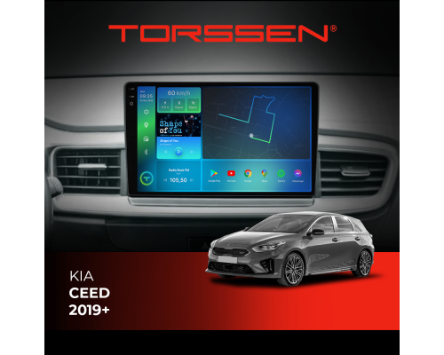 Штатна магнітола Torssen 2K DTS Kia Ceed 2019+ F10432 4G Carplay DSP