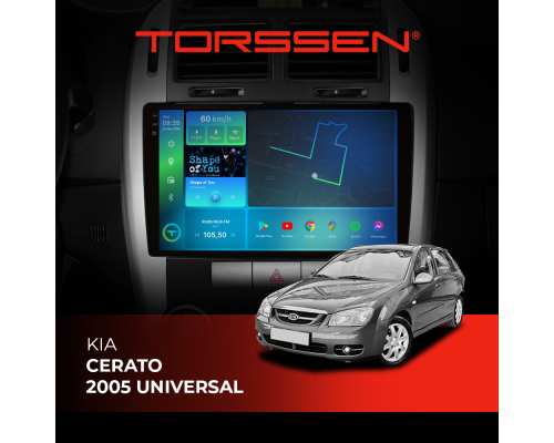 Штатная магнитола 2K Torssen Kia Cerato 2005 universal F96128 4G Carplay DSP