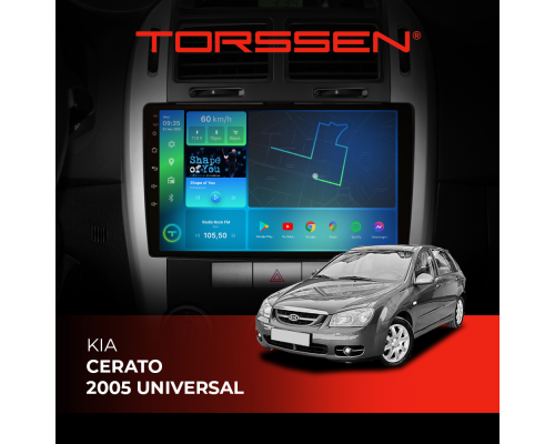 Штатная магнитола Torssen Kia Cerato 2005 universal F9464 4G Carplay DSP