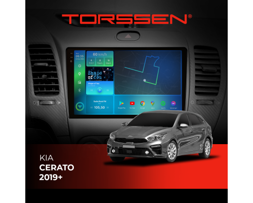 Штатная магнитола Torssen 2K Kia Cerato 2019+ F9464 4G Carplay DSP