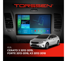 Штатная магнитола Torssen 2K Kia Cerato 3 12-19,Forte 13-18,K3 12-18 F9332 4G Carplay DSP