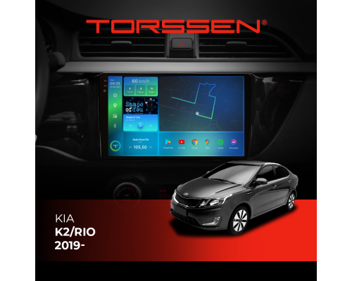 Штатная магнитола Torssen 2K Kia K2/Rio 19- F9464 4G Carplay DSP