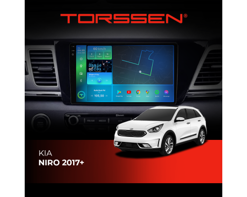 Штатна магнітола Torssen  2K DTS Kia Niro 2017+ F9432 4G Carplay DSP