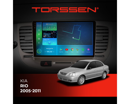 Штатна магнітола Torssen 2K Kia Rio 05-11 F9464 4G Carplay DSP