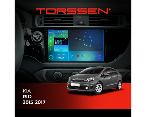 Штатная магнитола Torssen 2K Kia Rio 2015-2017 F9464 4G Carplay DSP