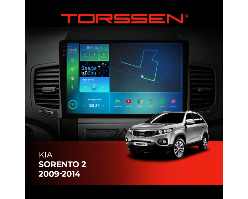 Штатная магнитола Torssen 2K Kia Sorento 2 2009-2014 F10332 4G Carplay DSP